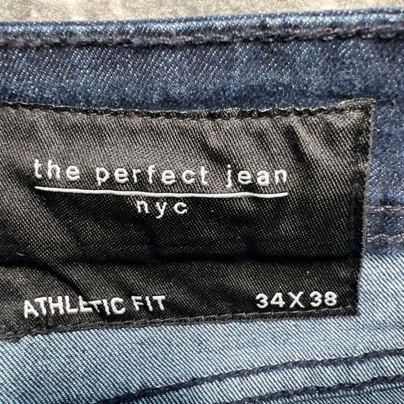 The Perfect Jean NYC NWT Mens 34x38 Athletic Fit Knight Dark Blue - Picture 6 of 12